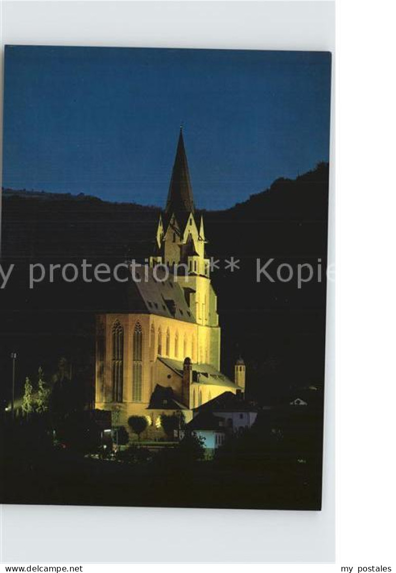 72613384 Oberwesel Rhein Liebfrauenkirche Bei Nacht Oberwesel Am Rhein - Oberwesel