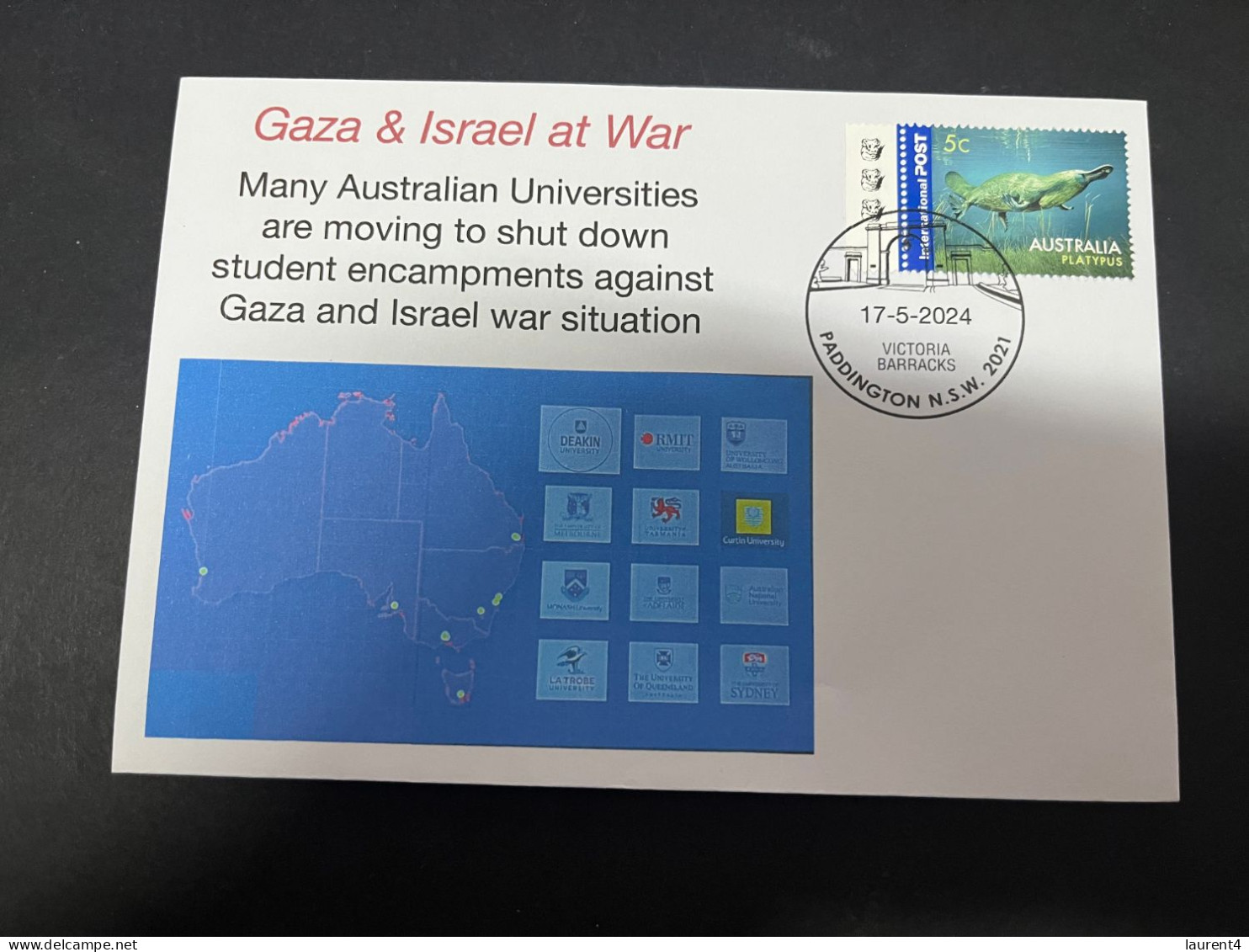 18-5-2024 (5 Z 27) GAZA War - Mnay Australian University Are Moving To Shut Down Student Gaza Encampments Protest - Militares