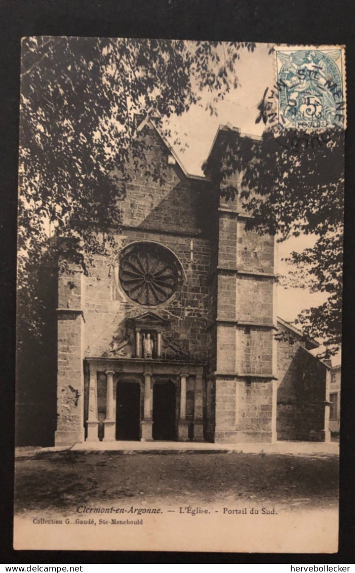 Clermont En Argonne - L'église - Portail Du Sud - 55 - Clermont En Argonne
