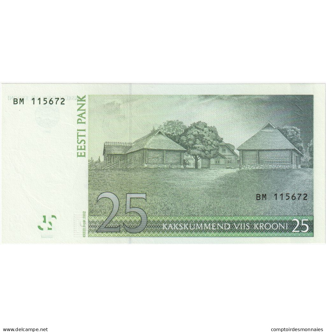 Estonie, 25 Krooni, 2002, KM:84a, NEUF - Estonia