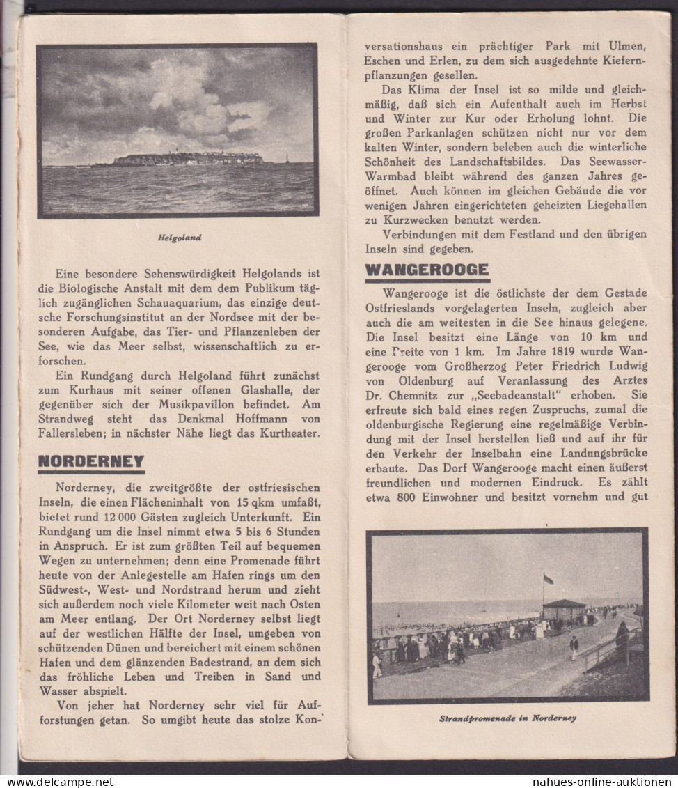 Der Weg Zu Den Nordseebädern Norddeutscher Lloyd Bremen Plan ART DECO Klapp - - Maritime