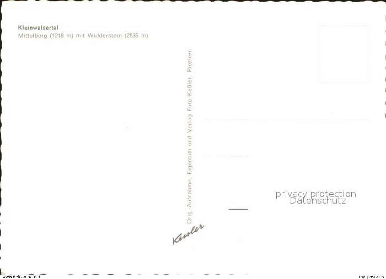 72612029 Mittelberg Kleinwalsertal Widderstein  Oesterreich - Other & Unclassified