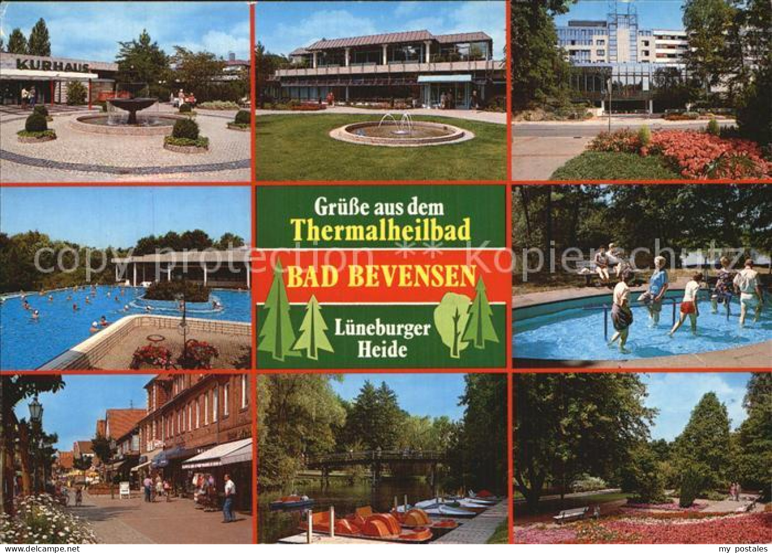 72611735 Bad Bevensen Thermalheilbad Kurpark Wassertretstelle Tretboote Kurhaus  - Bad Bevensen