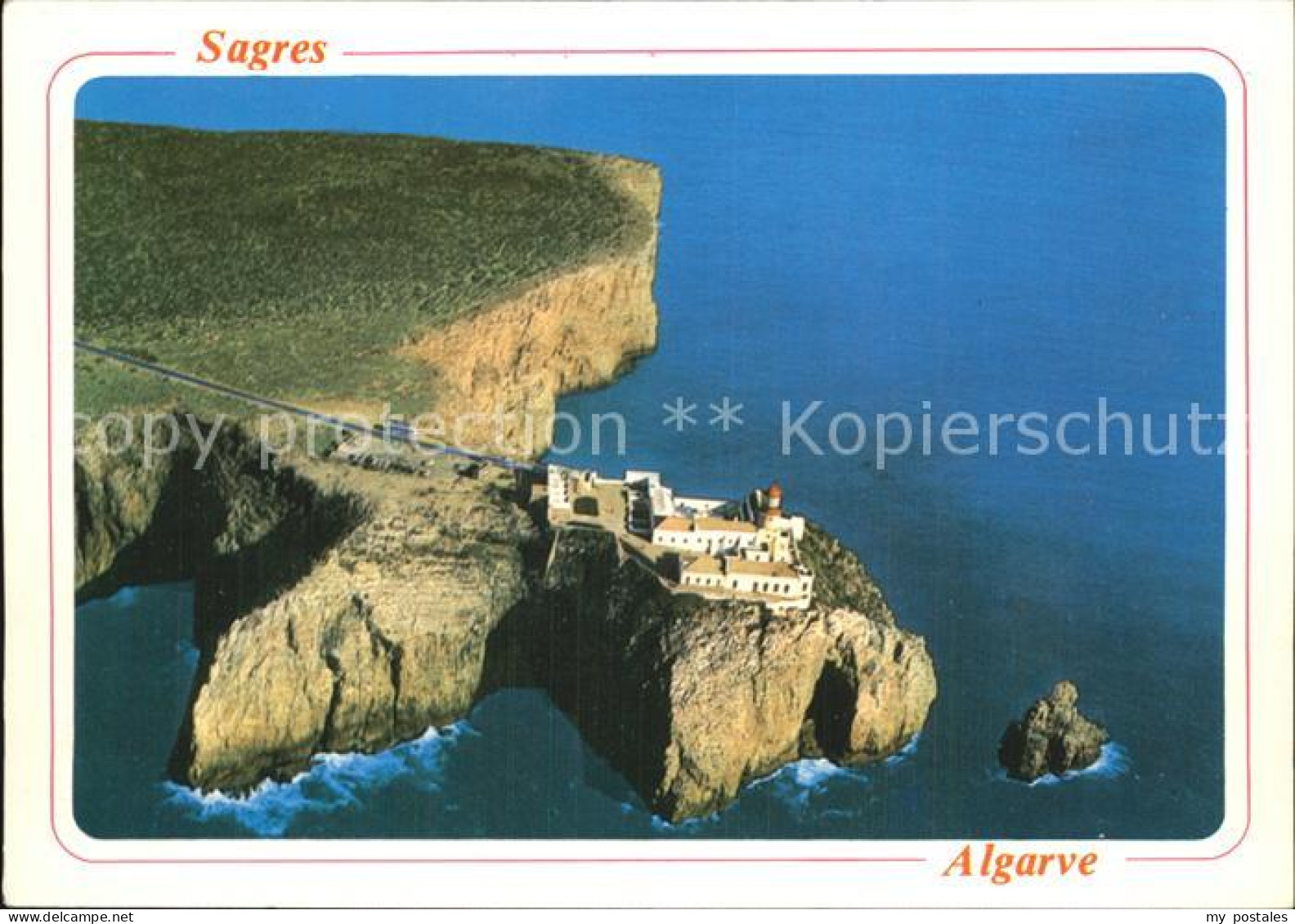 72610783 Sagres Algarve Leuchtturm Sankt Vicent Fliegeraufnahme Faro - Autres & Non Classés