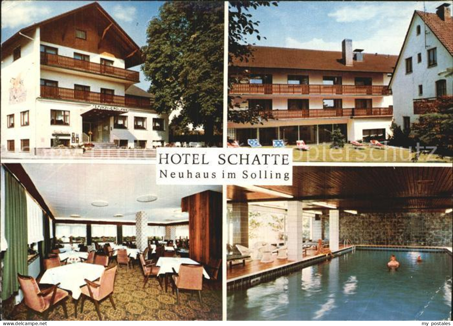 72610699 Neuhaus Solling Hotel Schatte Gastraum Garten Hallenbad  Neuhaus - Holzminden