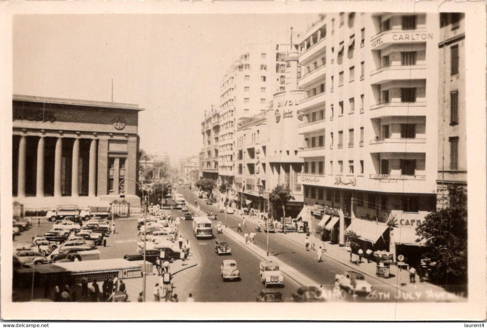 18-5-2024 (5 Z 28) Egypt (b/w Very Old) Cairo 26th July Street - Le Caire