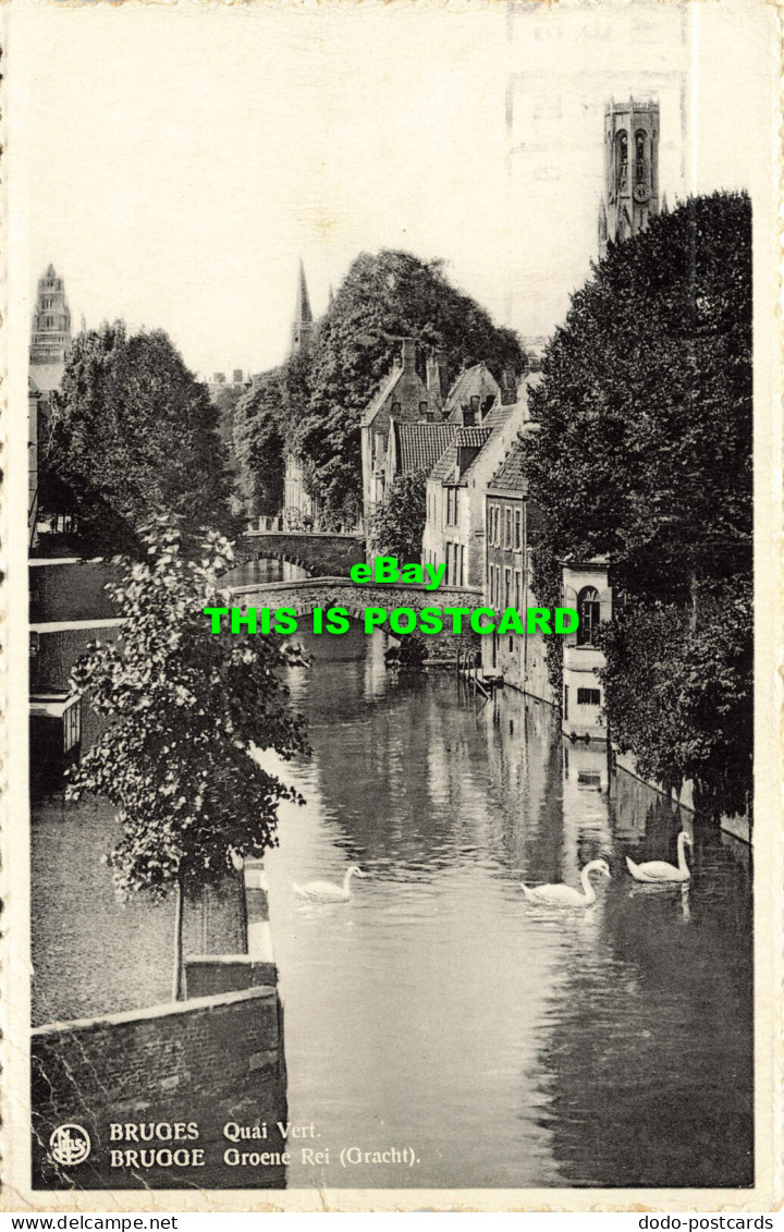 R584207 Bruges. Quai Vert. Nels. Bromurite. Librairie Centrale. 1937 - Welt