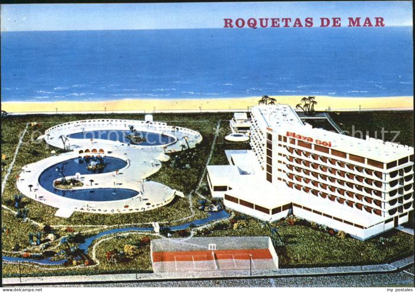 72609806 Roquetas De Mar Fliegeraufnahme Hotel Playasol Costa De Almeria - Autres & Non Classés