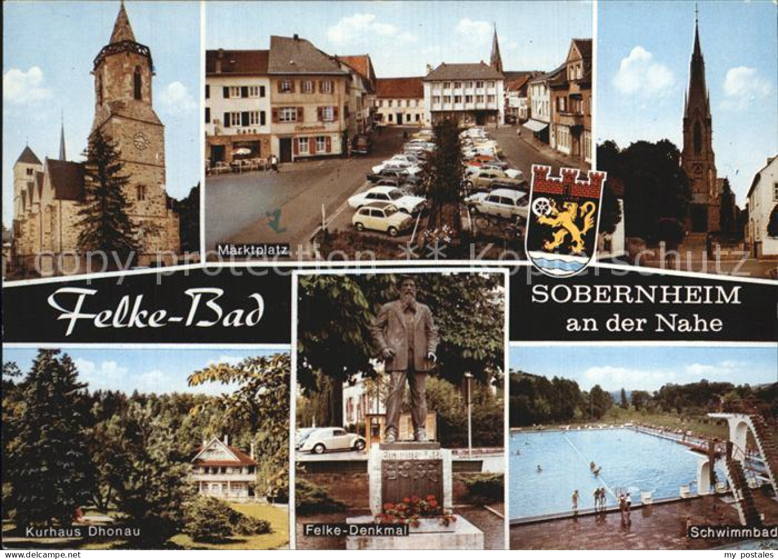 72609750 Sobernheim Bad An Der Nahe Marktplatz Kurhaus Felke-Denkmal Sobernheim  - Bad Sobernheim