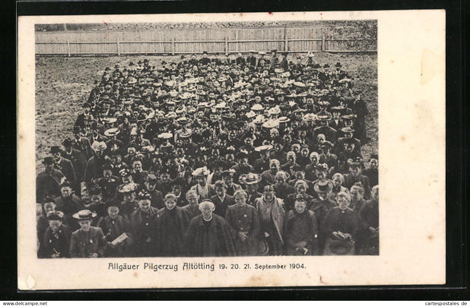 AK Altötting, Allhäuer Pilgerzug 1904  - Altötting