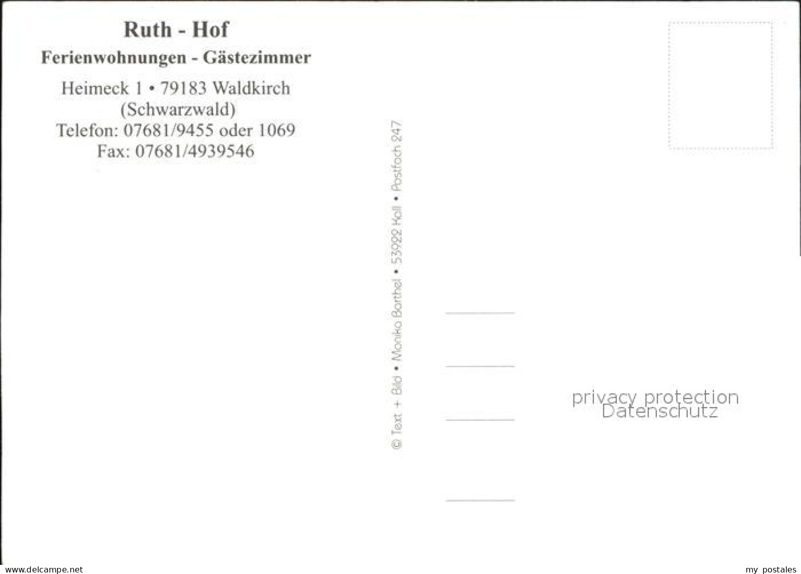 72609720 Waldkirch Breisgau Ruth-Hof Ferienwohnungen  Waldkirch - Autres & Non Classés