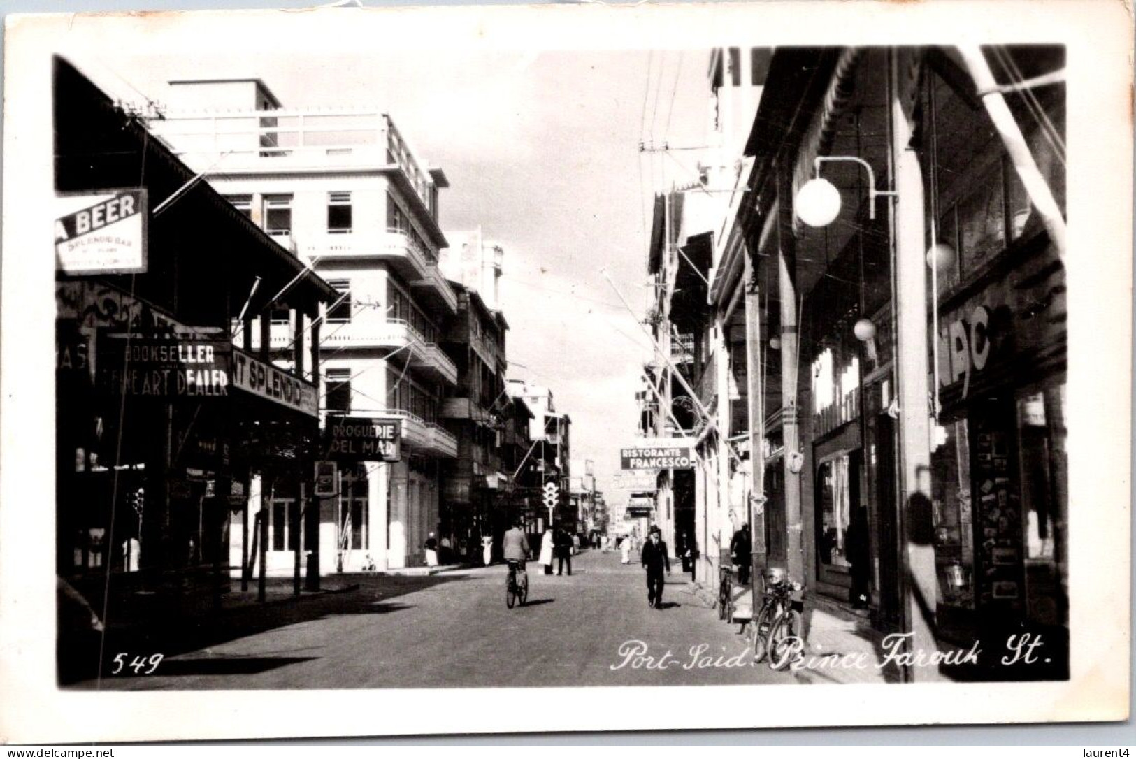 18-5-2024 (5 Z 28) Egypt (b/w Very Old) Port Saïd Prince Farouk Street - Port Said