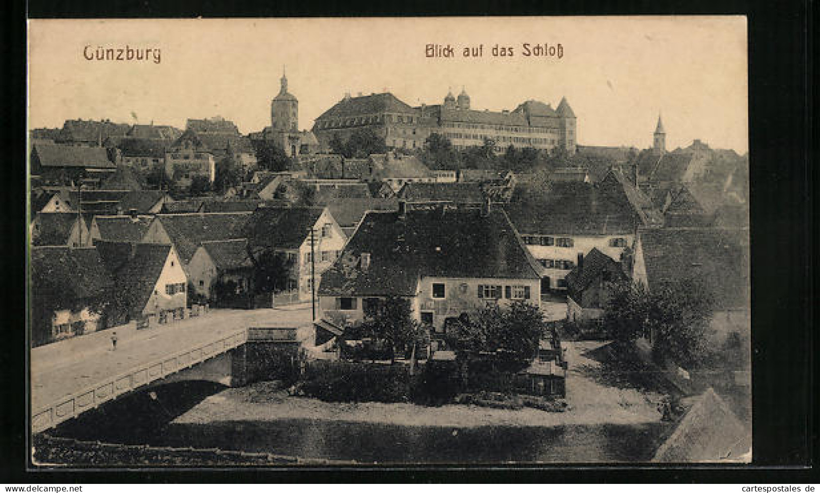 AK Günzburg A. D. D., Blick Auf Das Schloss  - Guenzburg