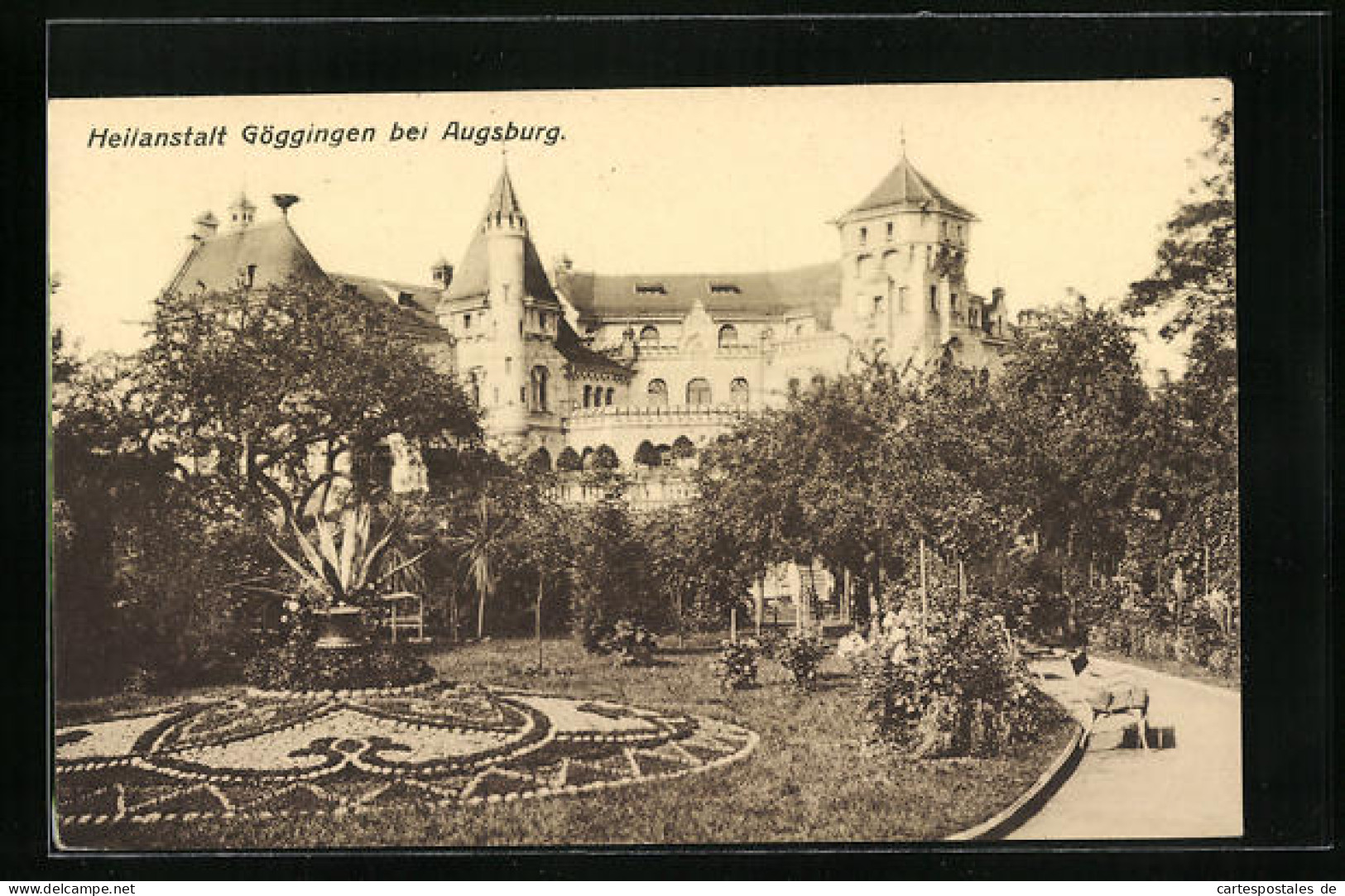 AK Göggingen /Augsburg, Heilanstalt Mit Anlage  - Augsburg