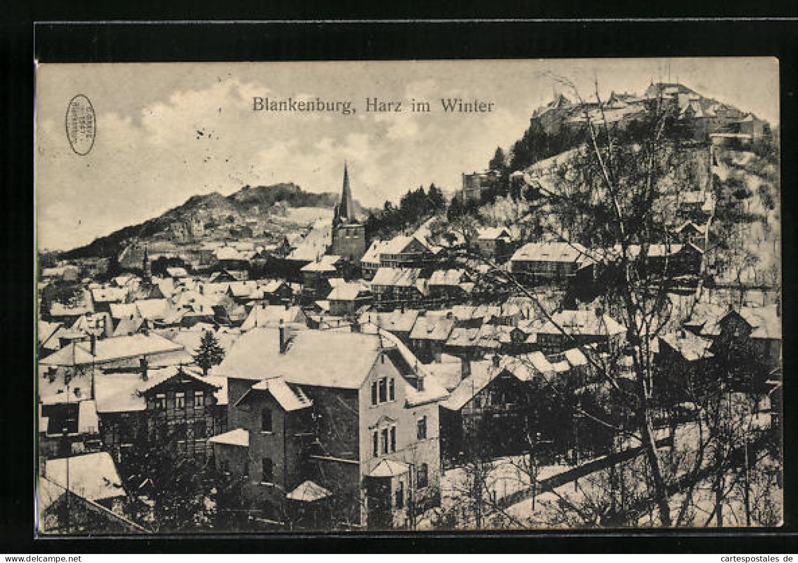 AK Blankenburg, Totalansicht, Harz Im Winter  - Blankenburg