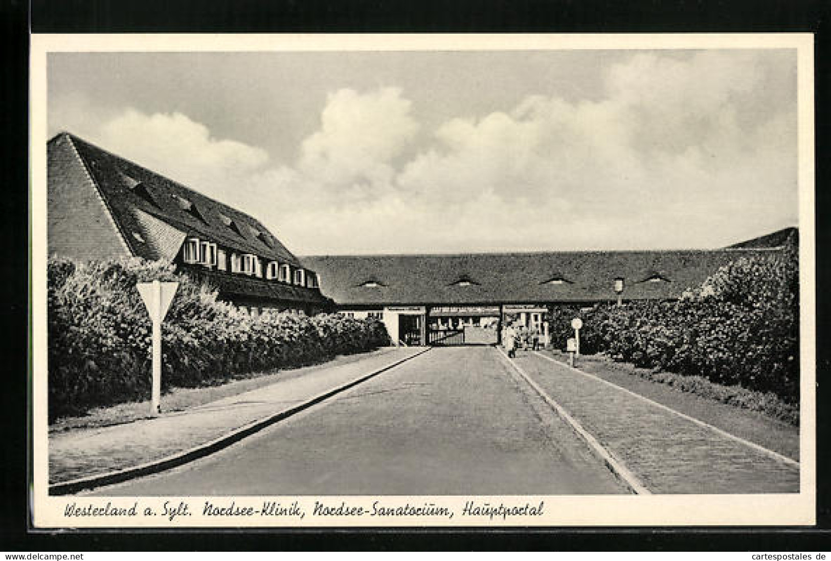 AK Westerland / Sylt, Nordsee-Klinik, Hauptportal  - Sylt