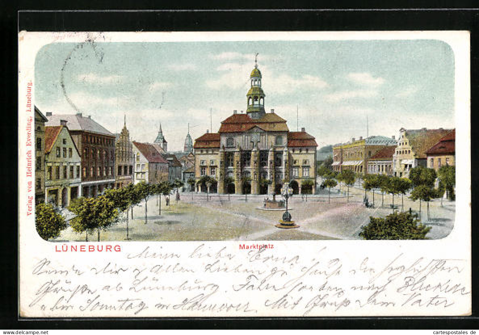 AK Lüneburg, Der Marktplatz Mit Brunnen  - Lüneburg