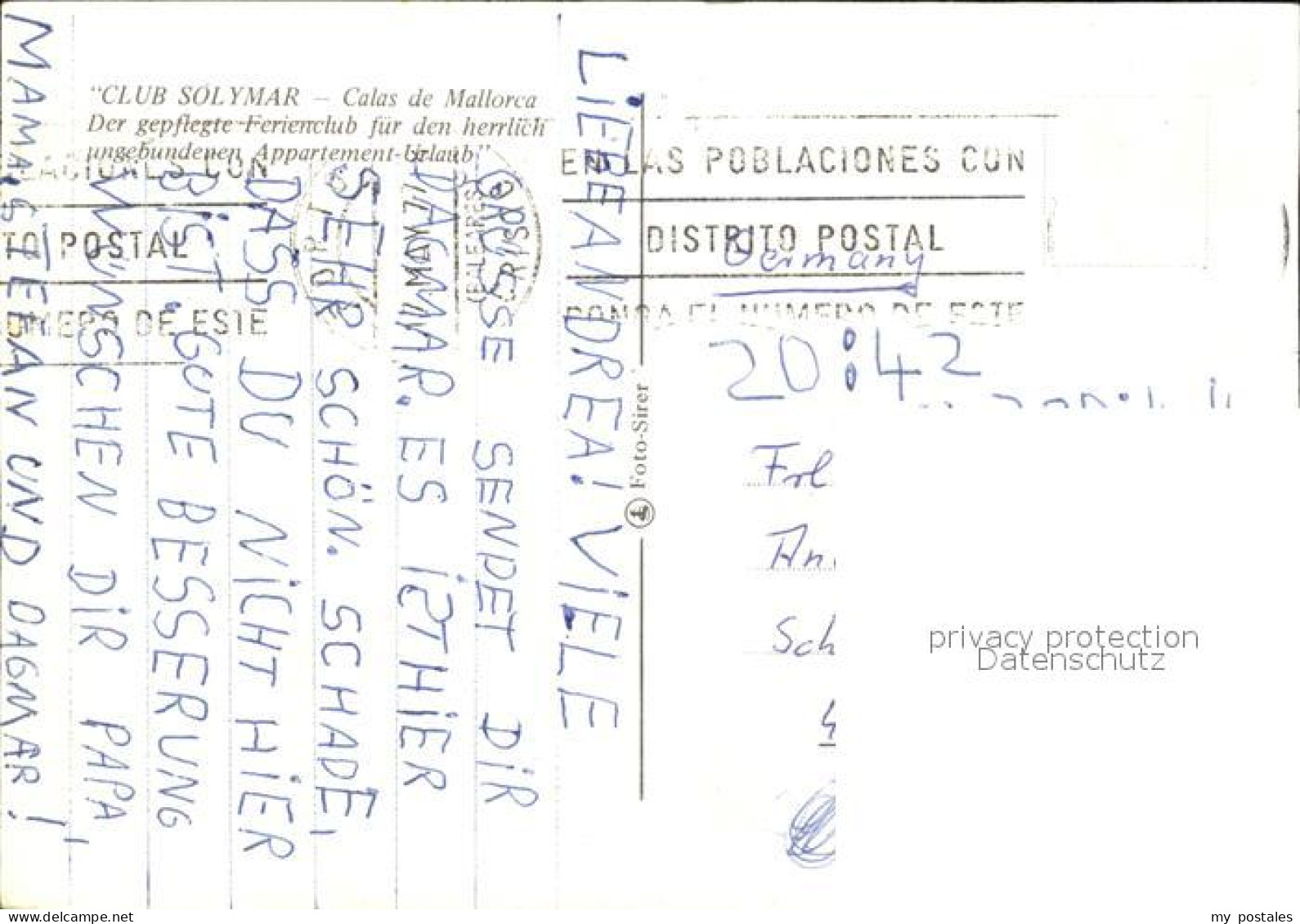72607565 Calas De Mallorca Club Solymar Calas De Mallorca - Autres & Non Classés