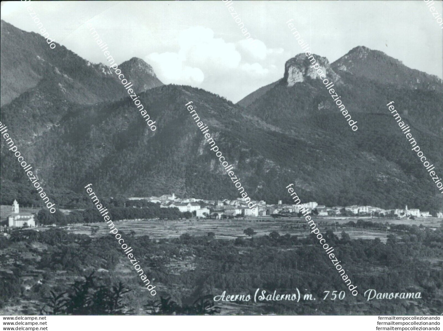 Bi512 Cartolina Acerno Panorama Provincia Di Salerno - Salerno