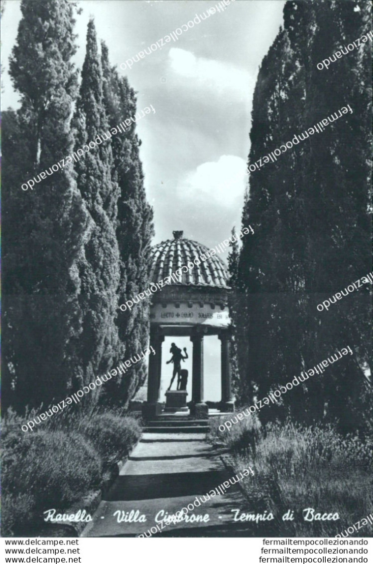 Bi561 Cartolina Ravello Villa Cimbrone Tempio Di Bacco Provincia Di Salerno - Salerno