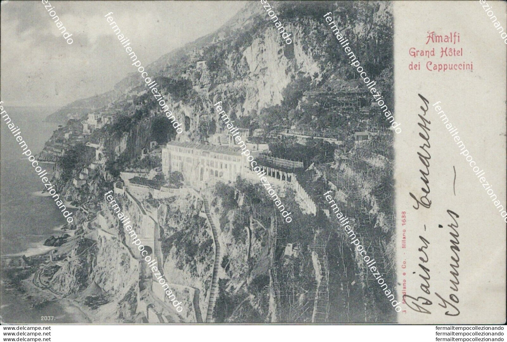 Bh26 Cartolina Amalfi Grand Hotel Dei Capuccini Salerno - Salerno