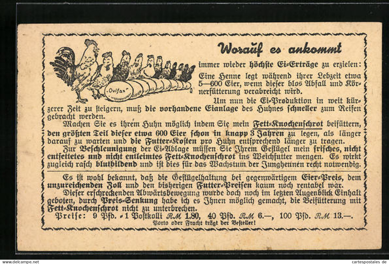 Künstler-AK Regensburg, Bestell- Und Reklamekarte Der Fa. Th. Laufer, Abt. Knochenmühle  - Werbepostkarten
