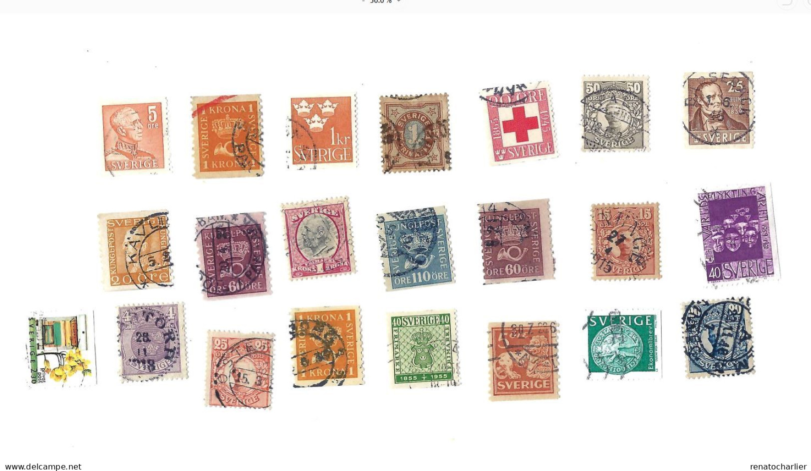 Collection De 110 Timbres  Oblitérés. - Collections