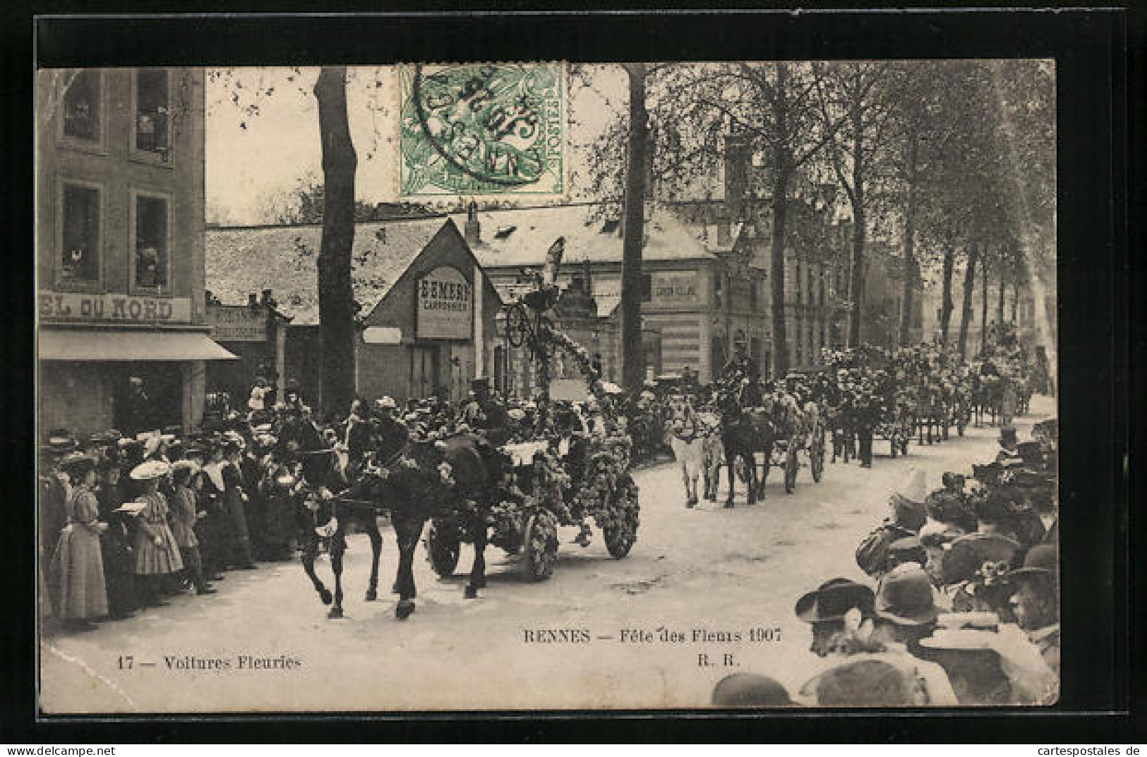 CPA Rennes, Fête Des Fleurs 1907  - Rennes