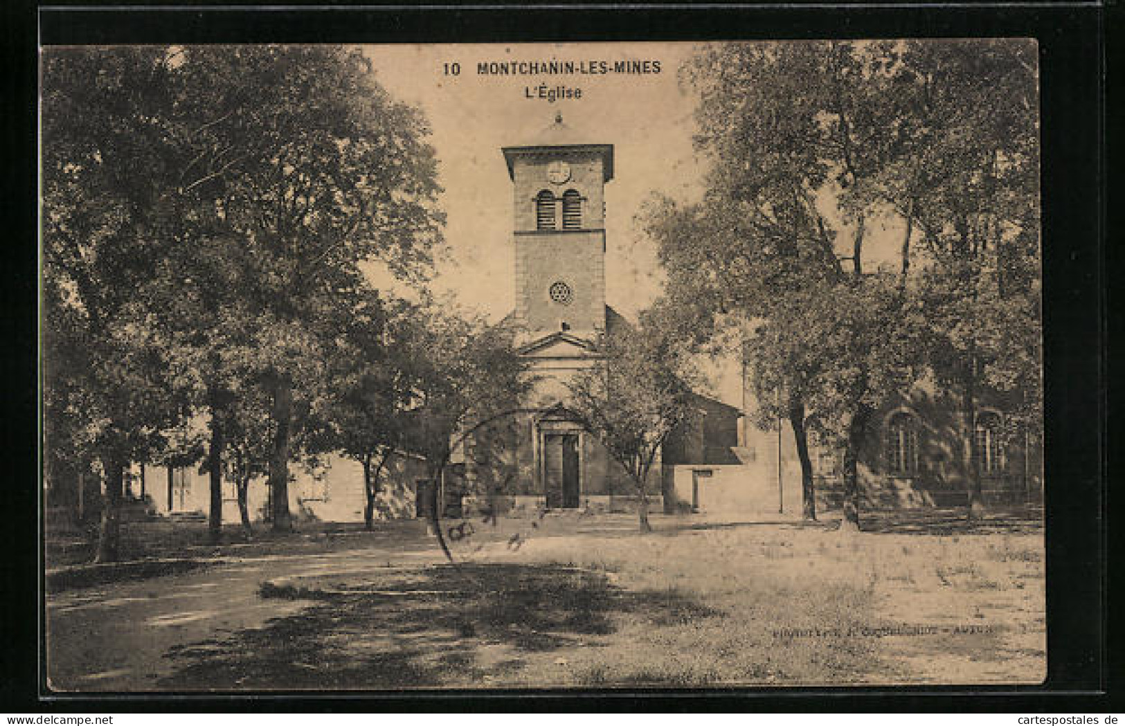 CPA Montchanin-les-Mines, L`Eglise  - Autres & Non Classés
