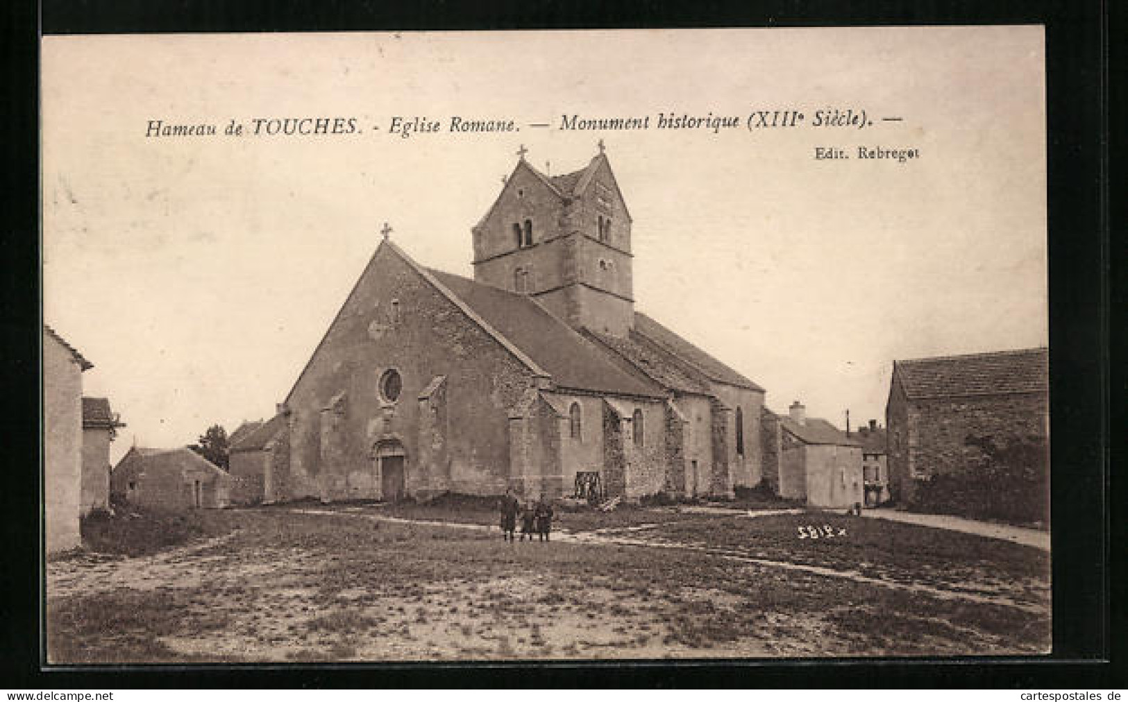 CPA Touches, Eglise Romane  - Other & Unclassified