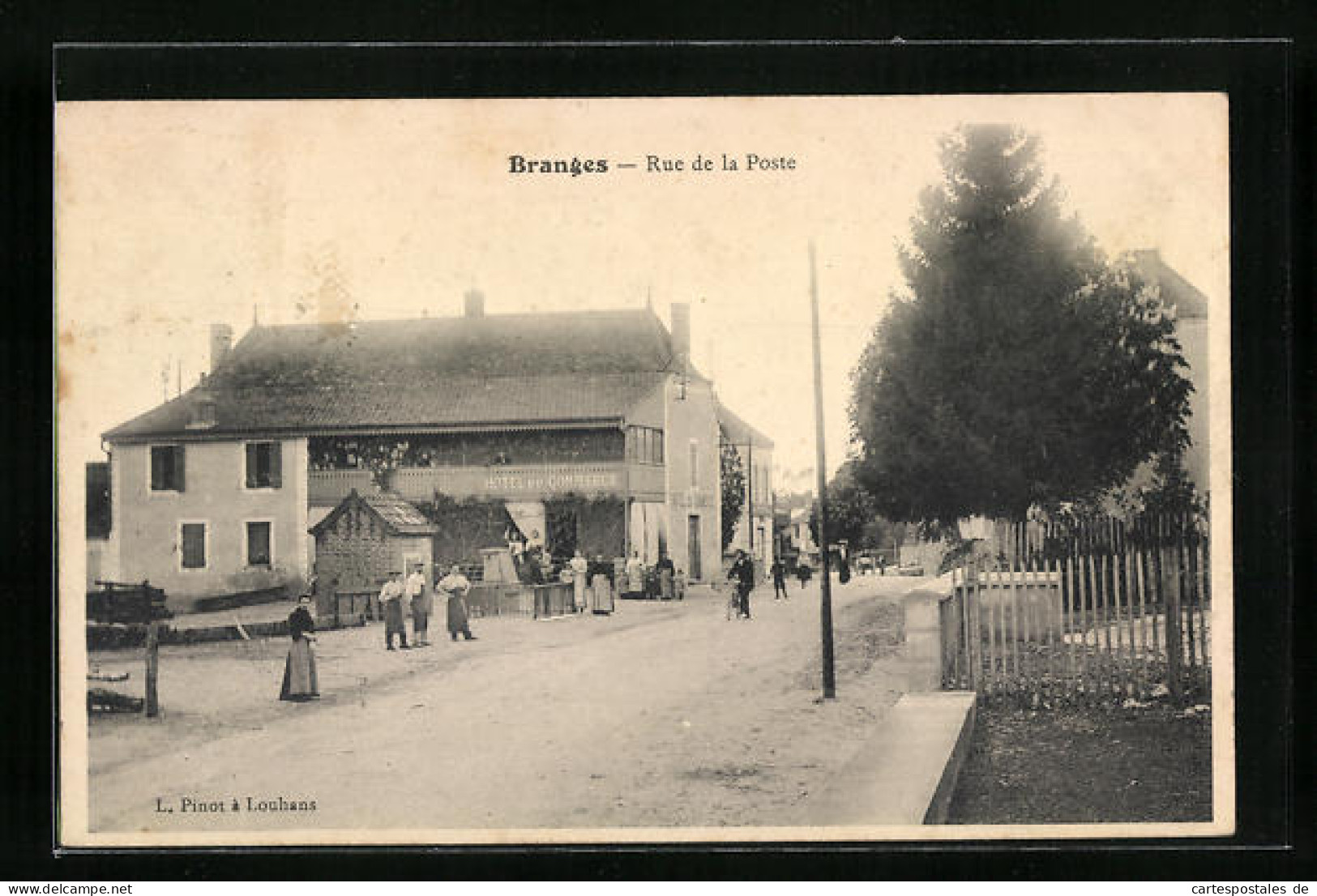 CPA Branges, Rue De La Poste  - Autres & Non Classés