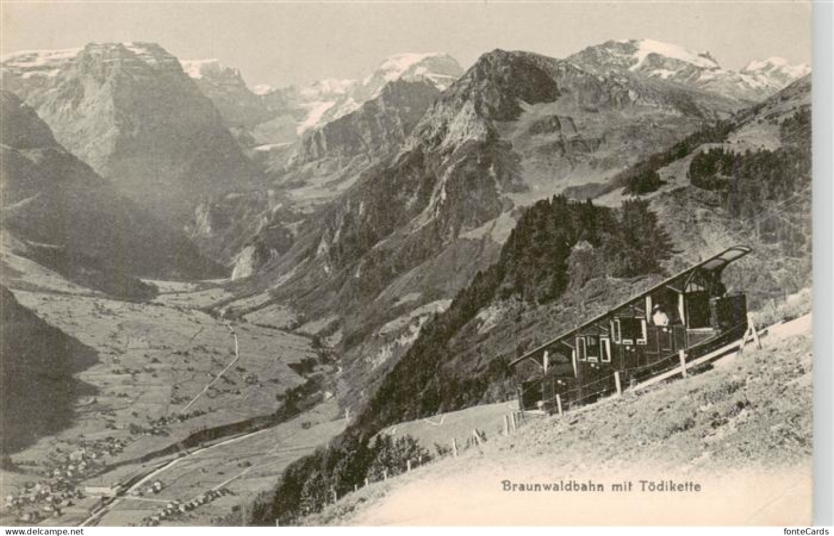 13920339 Braunwald_GL Braunwaldbahn Mit Toedikette - Other & Unclassified