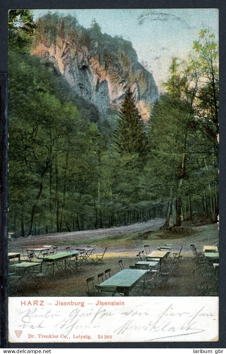 AK Ilsenstein LK Harz Biergarten Am Ilsenstein 1905 Gebraucht #IN779 - Autres & Non Classés