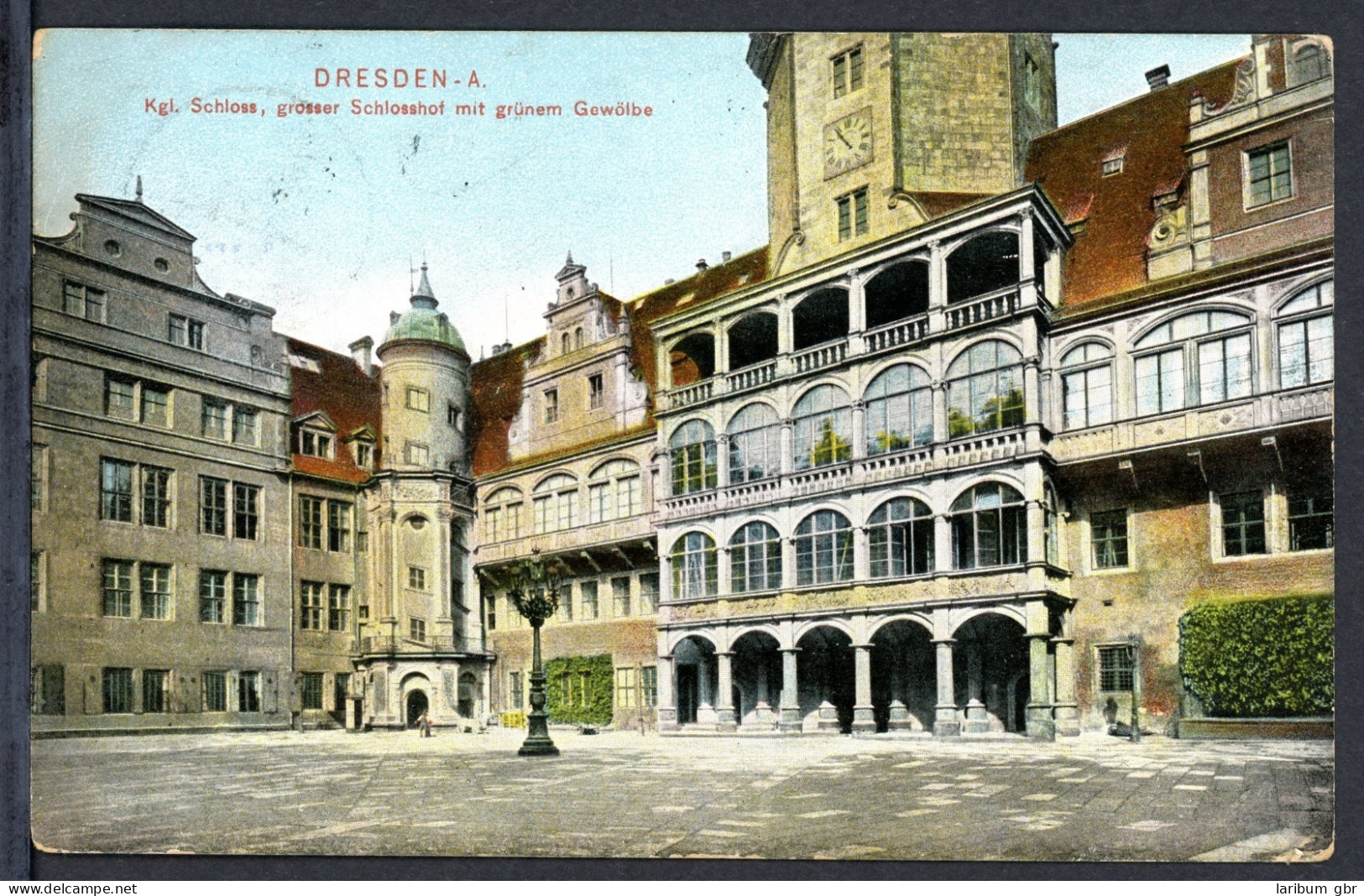 AK Dresden Königliches Schloss, Großer Schlosshof 1906 Gebraucht #HU244 - Autres & Non Classés