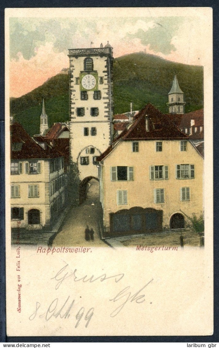 AK Rappotsweiler (Ribeauvillé), Elsaß Metzgerturm 1899 Gebraucht #HU258 - Andere & Zonder Classificatie