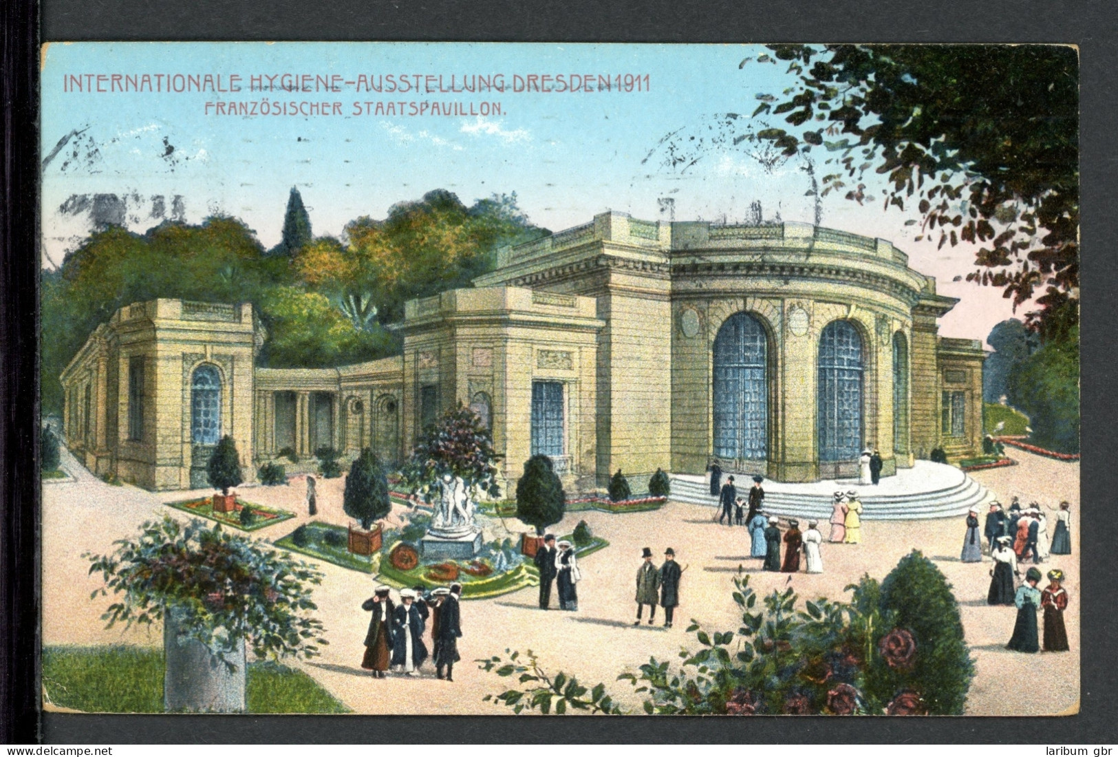 AK Dresden Hygiene-Ausstellung, Franz. Staatspavillon 1911 Gebraucht #HU403 - Autres & Non Classés