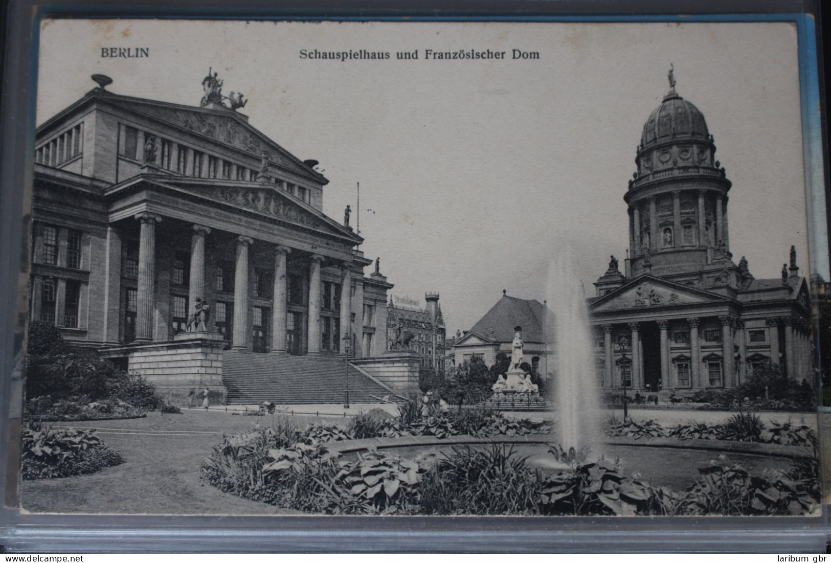 AK Berlin Schauspielhaus Und Französischer Dom 1914 Gebraucht #PL669 - Autres & Non Classés