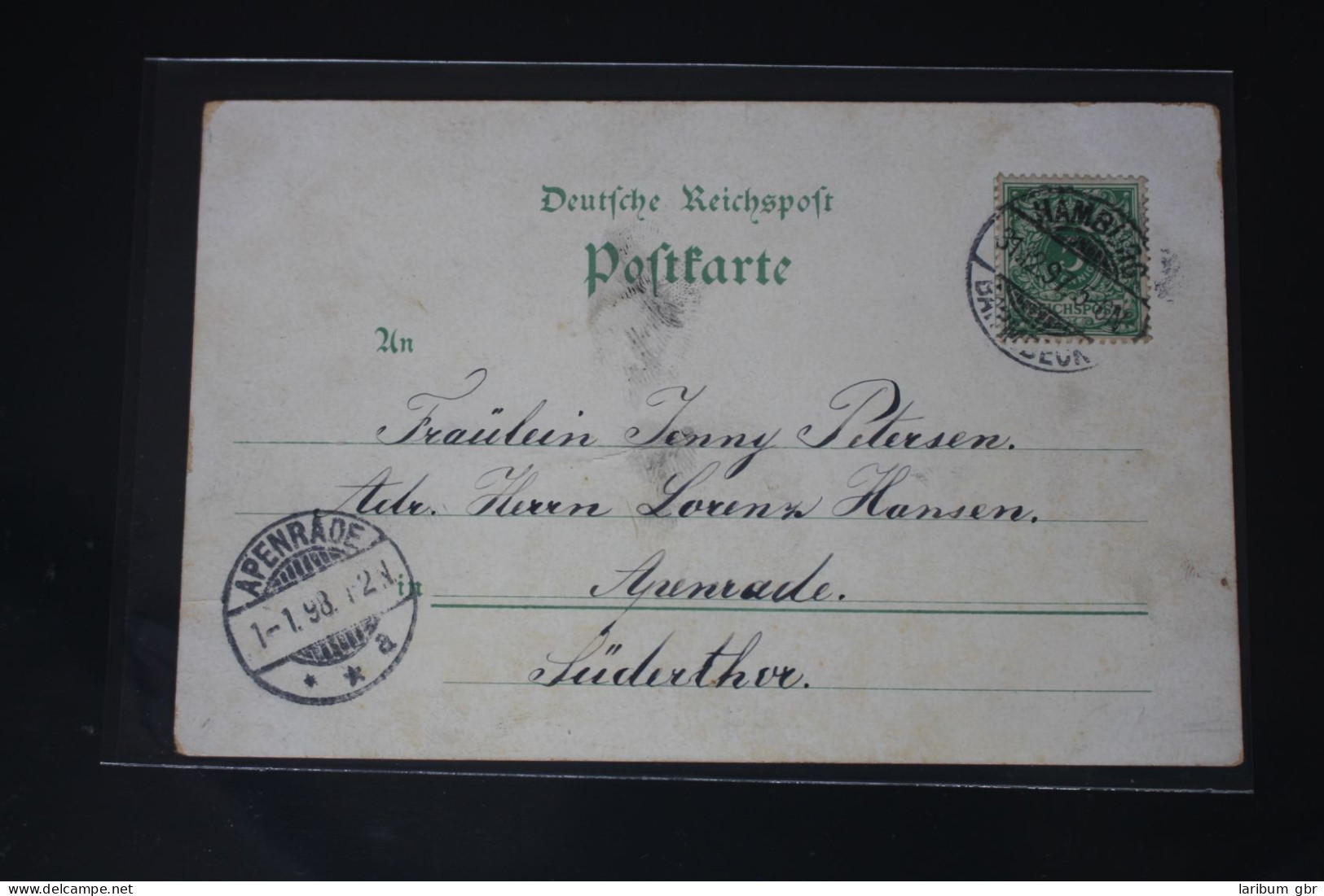 AK Hamburg Mehrbildkarte (Rathaus, Alsterarkaden Usw.) 1897 Gebraucht #PL762 - Autres & Non Classés