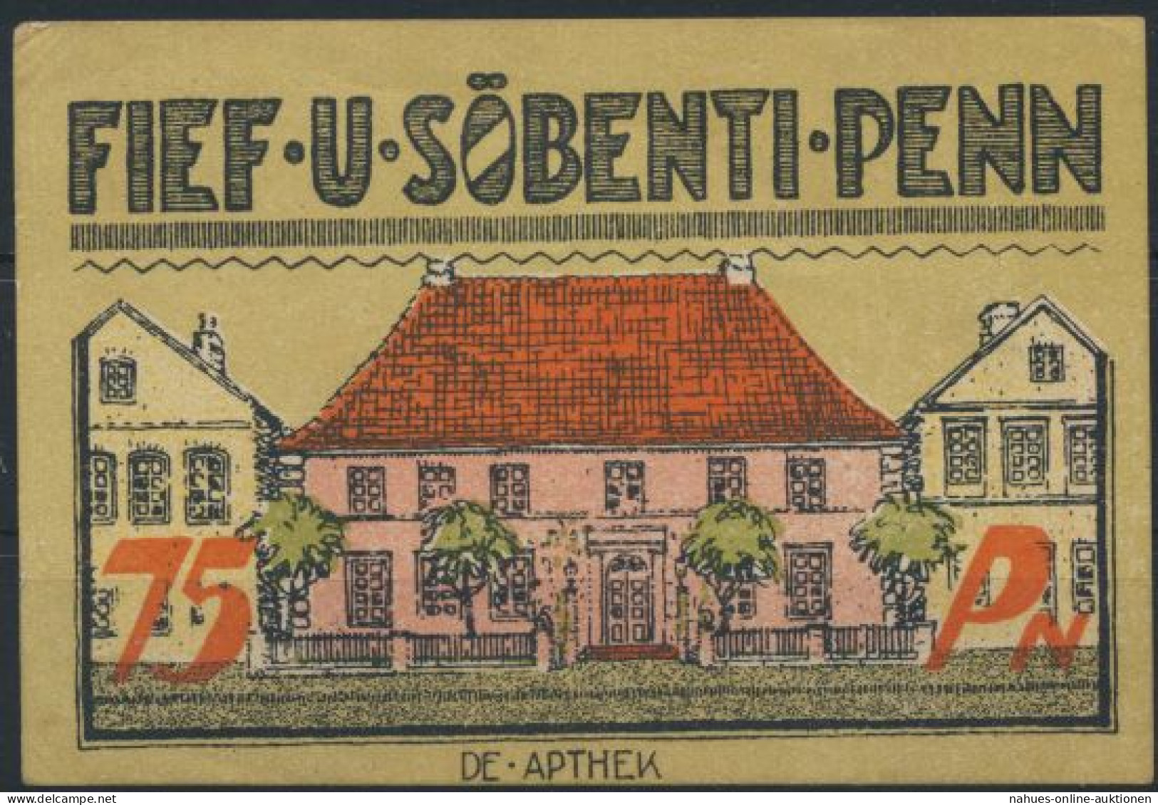 Notgeldschein Stadt Bredstedt 75 Pfennig 1922 - Autres & Non Classés