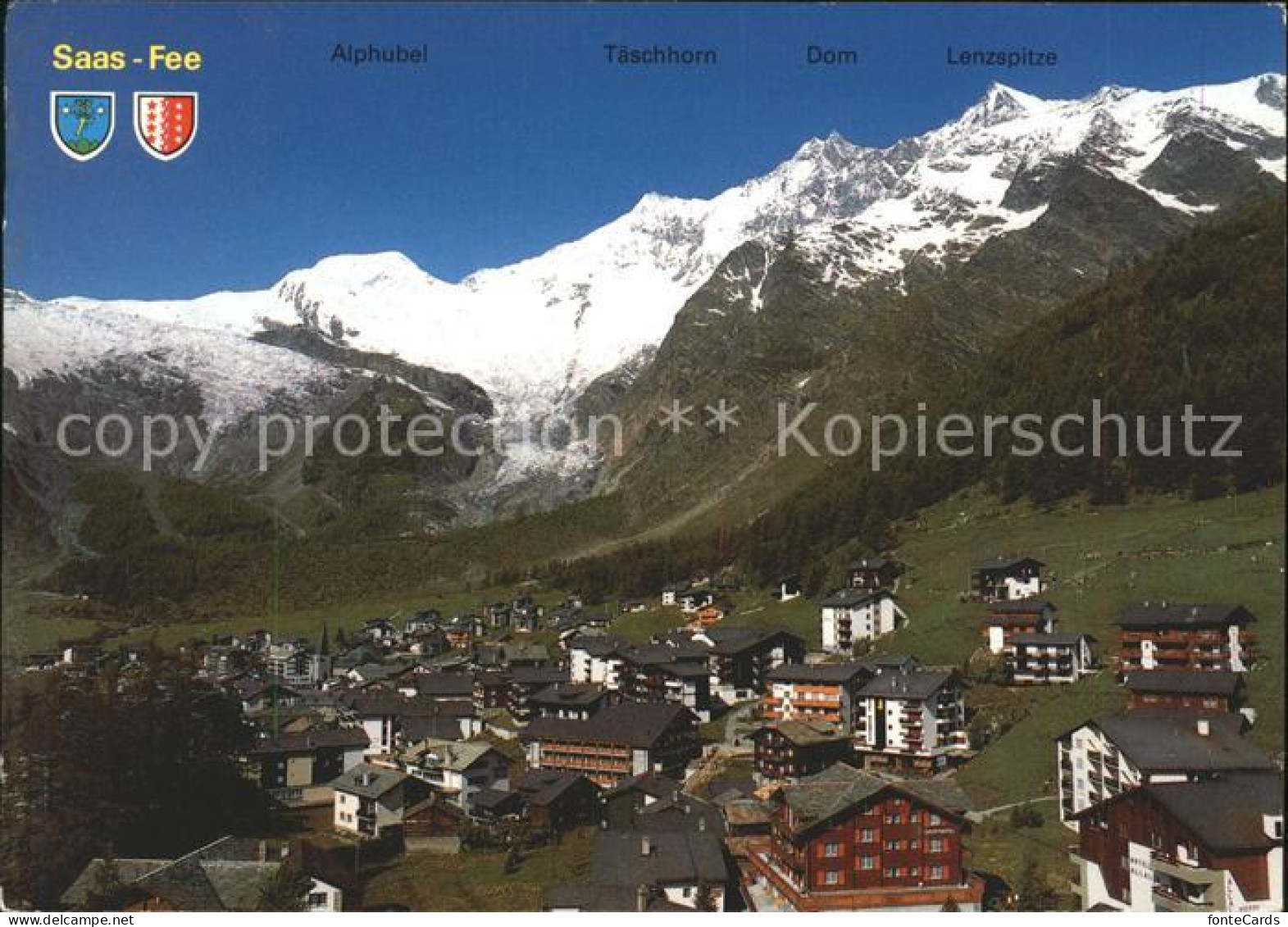 11698479 Saas-Fee Mit Alphubel Taeschhorn Dom Lenzspitze Saas-Fee - Autres & Non Classés