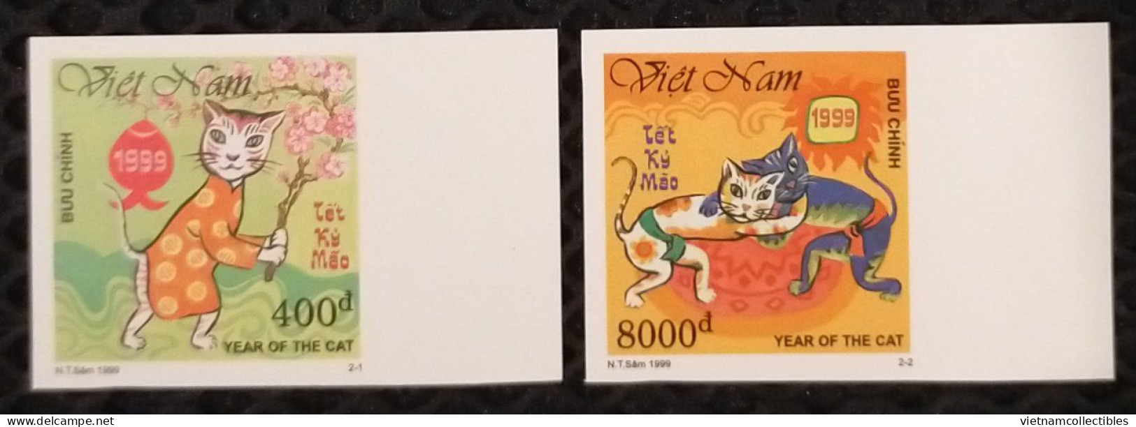 Vietnam Viet Nam MNH Imperf Stamps 1999 : New Year Of Cat / Zodiac (Ms796) - Vietnam