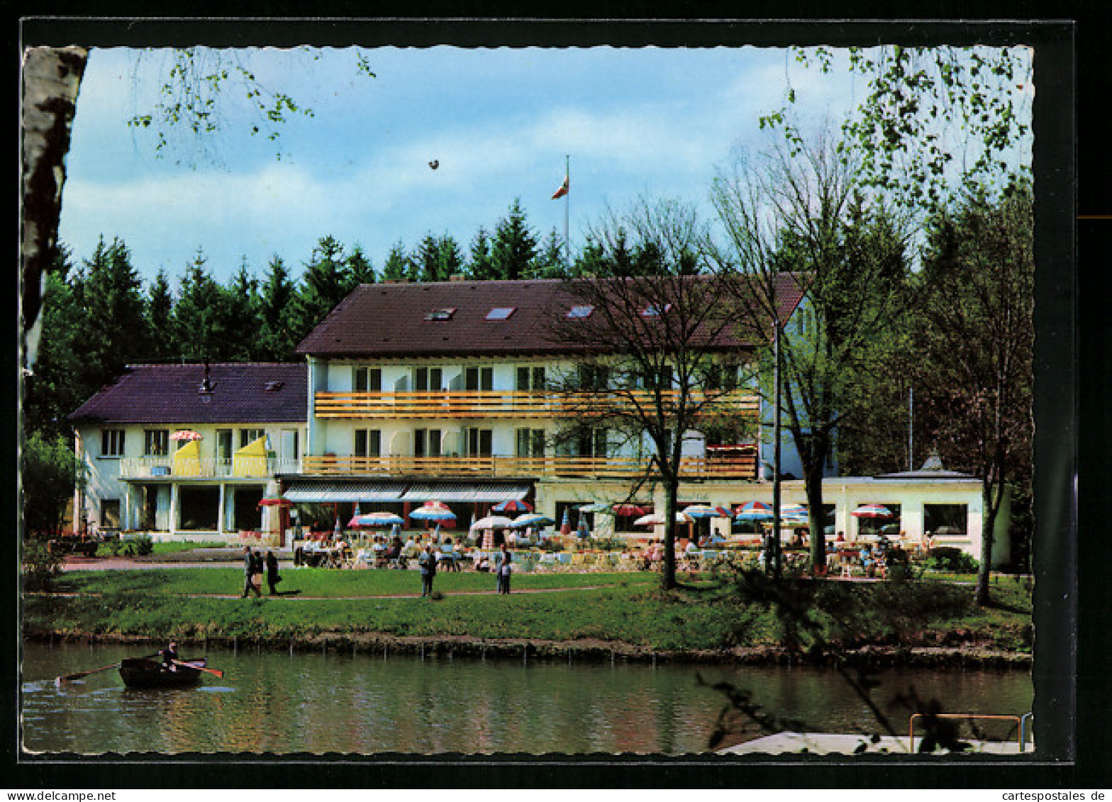 AK Dürrheim /Schwarzwald, Café Am Salinensee  - Bad Duerrheim