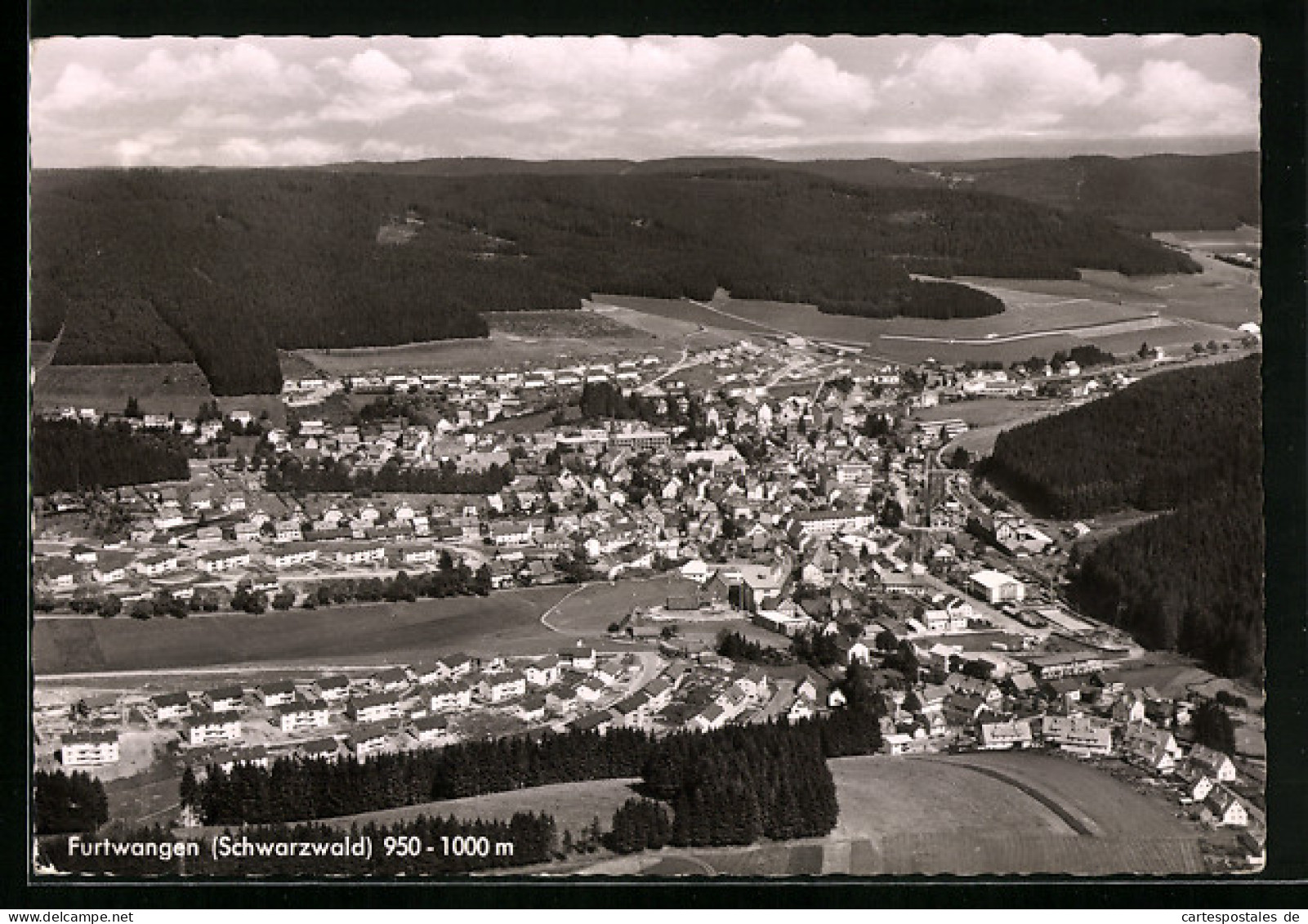 AK Furtwangen /Schwarzwald, Ortsansicht Vom Flugzeug Aus  - Furtwangen