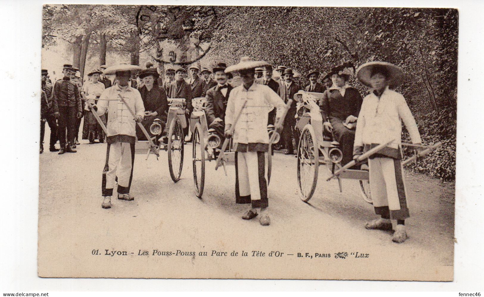 69 - LYON - Les Pouss-Pouss Au Parc De La Tête D'Or - Animée - 1913 (L144) - Autres & Non Classés