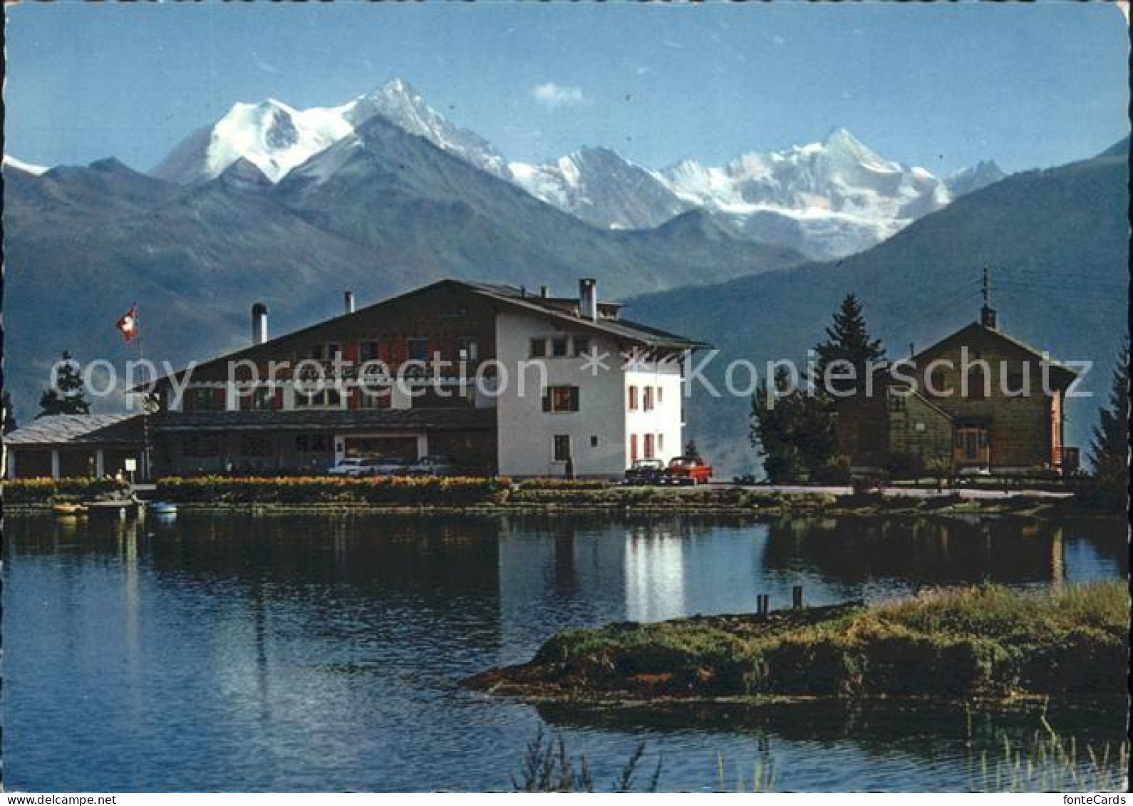 11695389 Montana-Vermala Lac Grenon Hotel Du Lac Et Le Weisshorn Montana Vermala - Autres & Non Classés