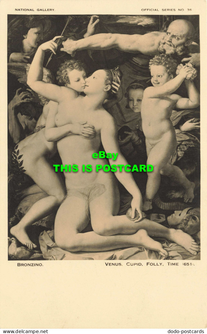 R586026 National Gallery. Venus. Cupid. Folly. Time. 651. B. Matthews. Official - Monde