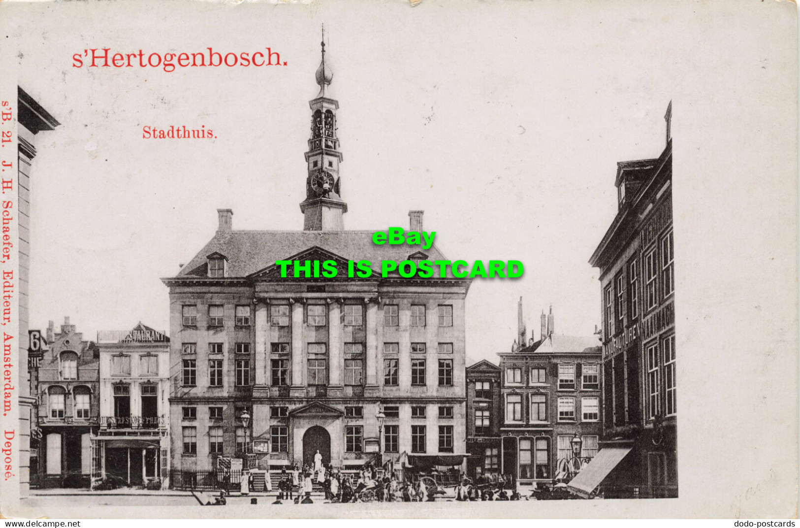 R584651 Hertogenbosch. Stadthuis. J. S. Schaefer. 1902 - Monde