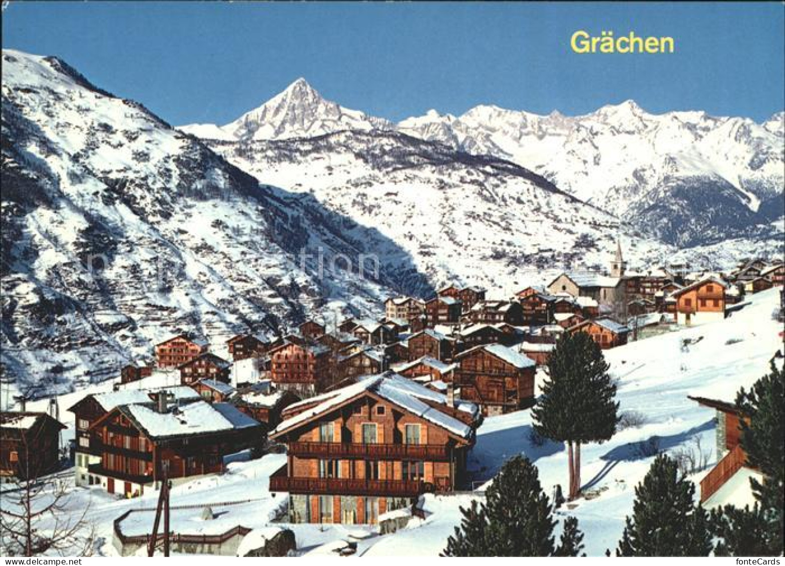 11692169 Graechen VS Bietschhorn Nesthorn Graechen - Autres & Non Classés