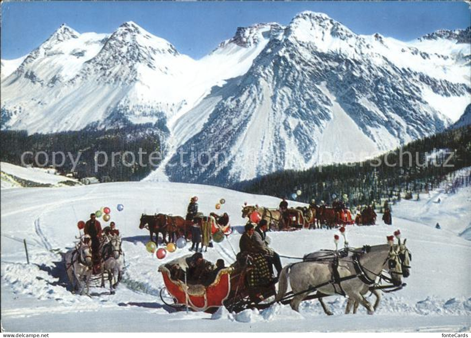 11692089 Arosa GR Pferdeschlittenfahrt Arosa - Sonstige & Ohne Zuordnung