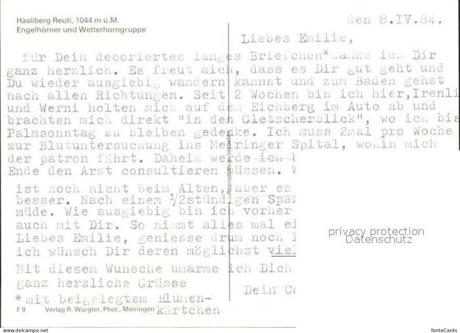 11686919 Hasliberg Reuti Dorfmotiv Mit Engelhoerner Und Wetterhorngruppe Haslibe - Otros & Sin Clasificación